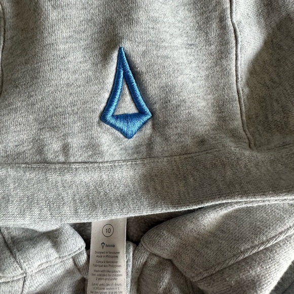 Ivivva Light Gray Hoodie Jacket 10 and Athleta top - Picture 2 of 8